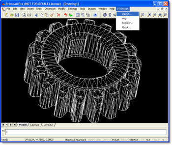 VTK Import for Bricscad screenshot