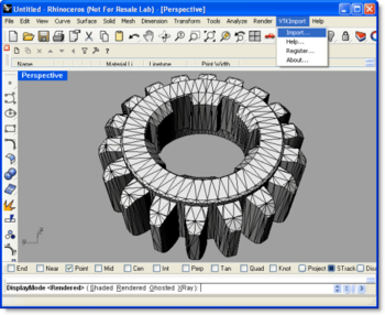VTK Import for Rhino screenshot