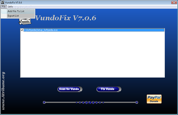 VundoFix screenshot