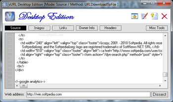 vURL Desktop Edition screenshot