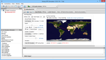 Vutog GPS Simulator screenshot