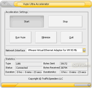 Vuze Ultra Accelerator screenshot 3