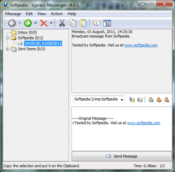 Vypress Messenger screenshot