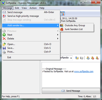 Vypress Messenger screenshot 3