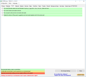 W10Privacy screenshot 3