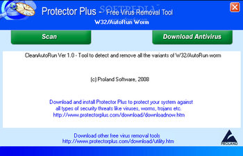 W32/Autorun Worm Removal screenshot