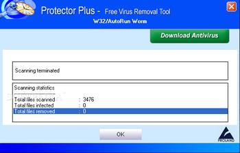 W32/Autorun Worm Removal screenshot 2