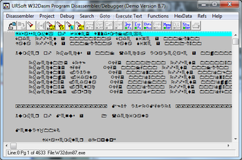 W32DASM screenshot