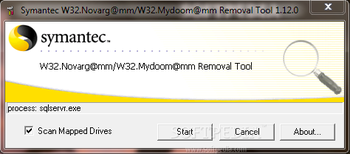 W32.Novarg@mm/W32.Mydoom@mm Removal Tool screenshot