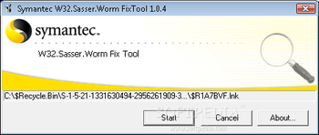 W32.Sasser Removal Tool screenshot