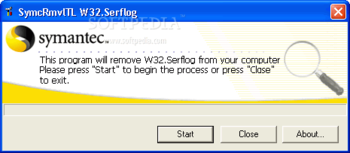 W32.Serflog.A Free Removal Tool screenshot