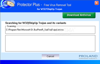 W32/ShipUp Trojan Removal Tool screenshot 2