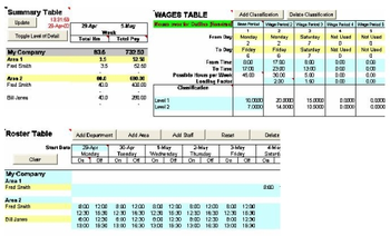 Wage Calculator Excel screenshot