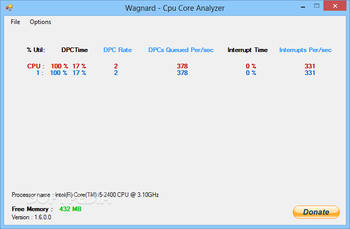 Wagnard - Cpu Core Analyzer screenshot