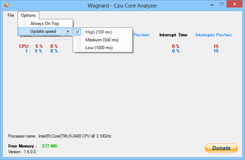 Wagnard - Cpu Core Analyzer screenshot 5