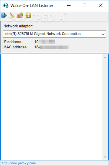 Wake-On-LAN Listener screenshot