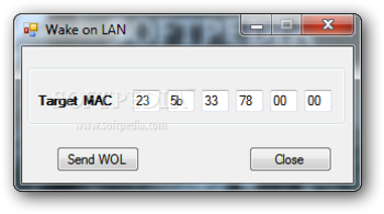 Wake on LAN screenshot