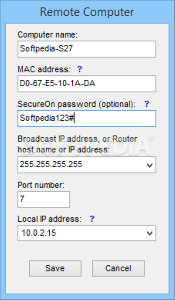 Wake-On-LAN Sender screenshot 2