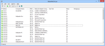 WakeMeOnLan screenshot