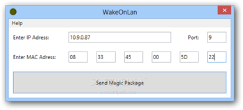 WakeOnLan screenshot