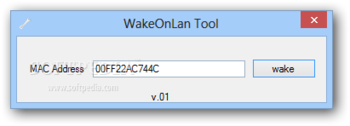 WakeOnLan Tool screenshot