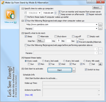 WakeupOnStandBy screenshot 2