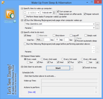 WakeupOnStandBy screenshot