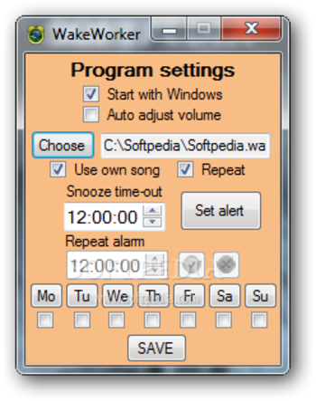 WakeWorker screenshot 2