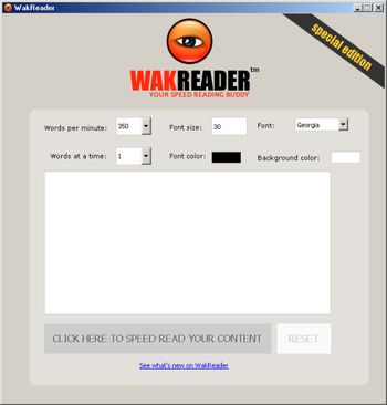 WakReader screenshot