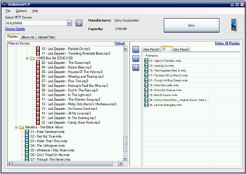 WalkmanMTP screenshot 2