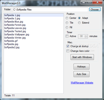 WallManager screenshot