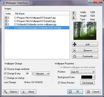 Wallpaper Slideshow LT screenshot