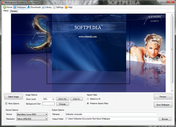Wallpaperio BlackBerry Curve Maker screenshot