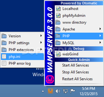 WampServer screenshot 2