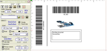 Warehouses Labeling software screenshot