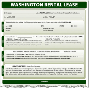 Washington Rental Lease screenshot