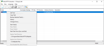 WatchFTP screenshot 2