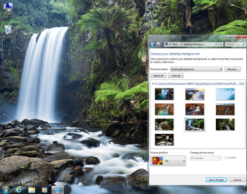Waterfalls Theme screenshot