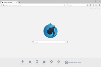 Waterfox  screenshot