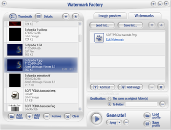 Watermark Factory screenshot