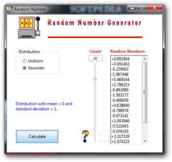 Watkins Random Number Generator screenshot 2