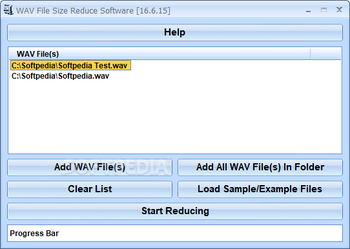 WAV File Size Reduce Software screenshot