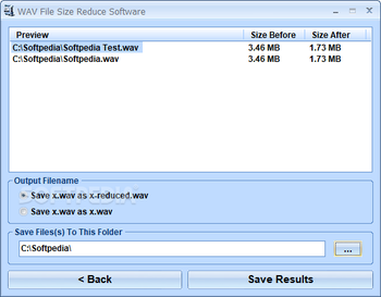 WAV File Size Reduce Software screenshot 2