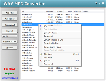 WAV MP3 Converter screenshot