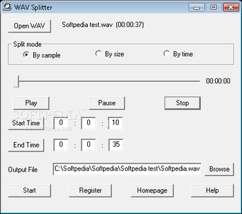 WAV Splitter screenshot