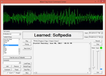 Wave Frag Voice Command Center screenshot