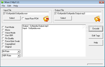 Wave to mp3 screenshot