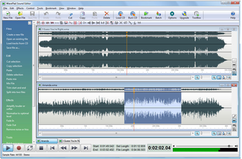 Wavepad Free Audio Editing Software screenshot