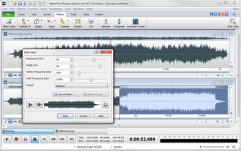 Wavepad Music and Audio Editor Free screenshot 2