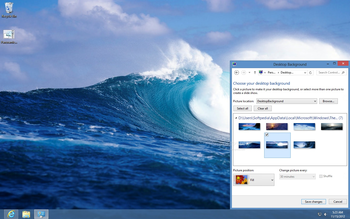 Waves Panoramic Theme screenshot